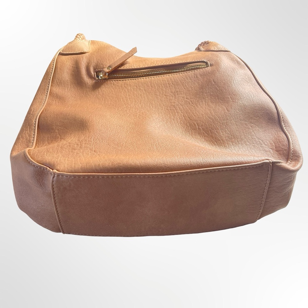 Antik Kraft Braided-Handle Shoulder Tote in Cognac - Picture 5 of 5